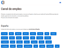 Tablet Screenshot of canaldeempleo.com